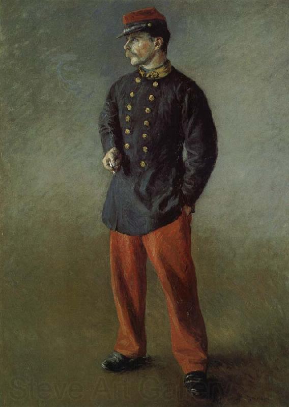 Gustave Caillebotte Soldier Spain oil painting art
